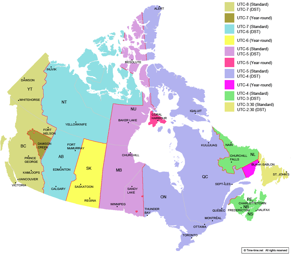 time zone toronto