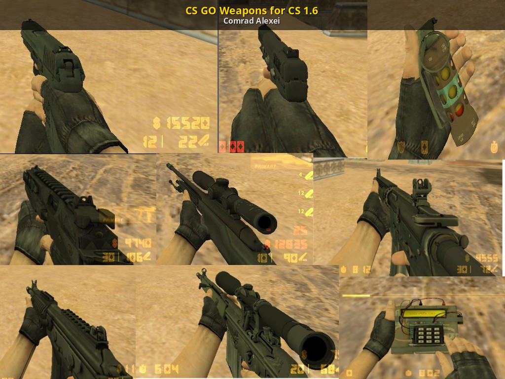 counter strike 1.6 new weapons