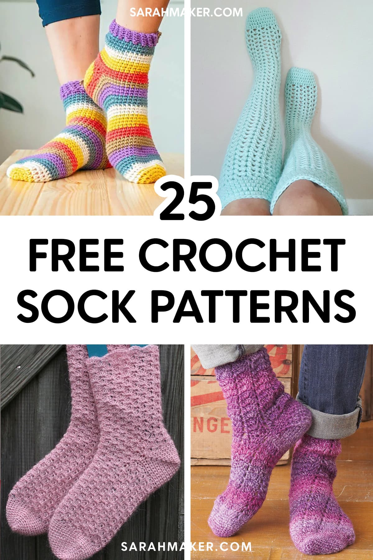 free crochet sock patterns