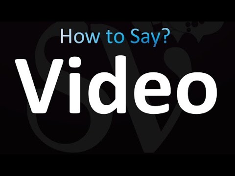 how to pronounce video