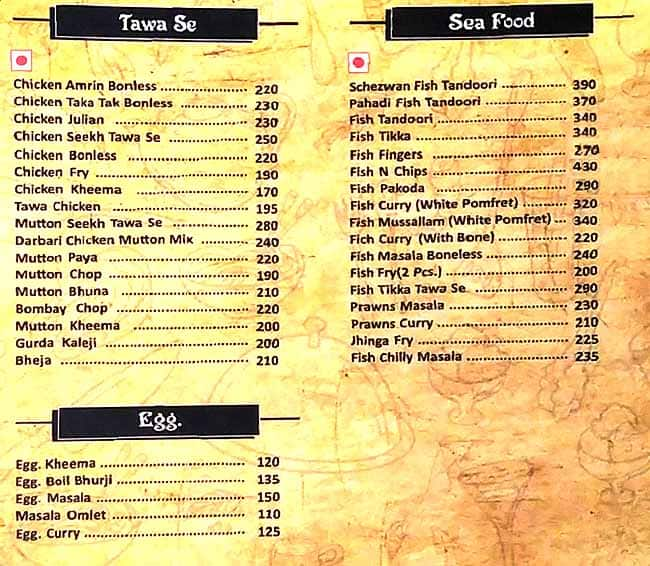 simran farm menu