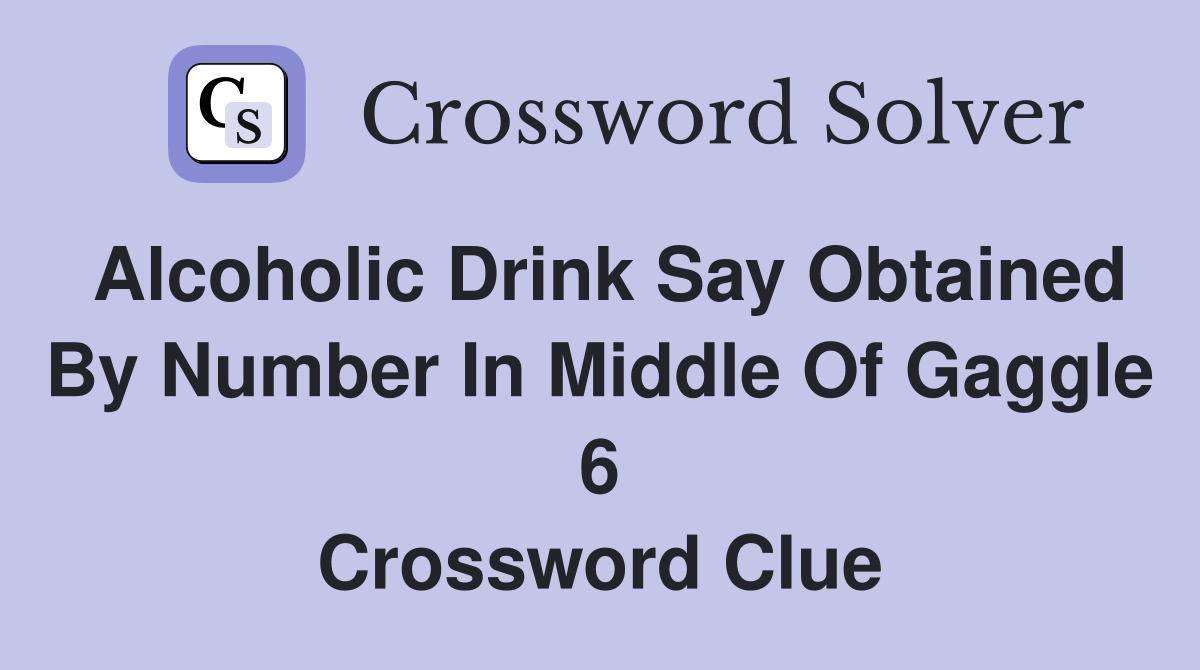 strong cider crossword clue