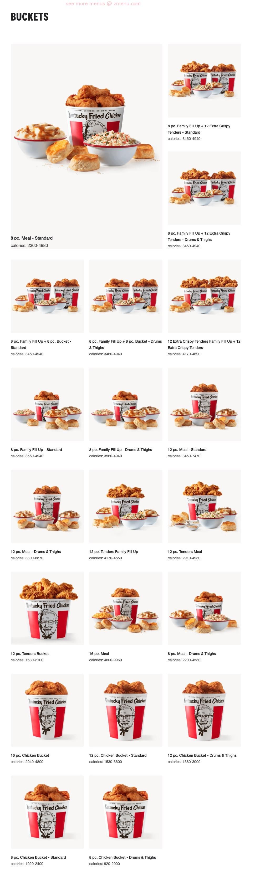 kfc gungahlin menu