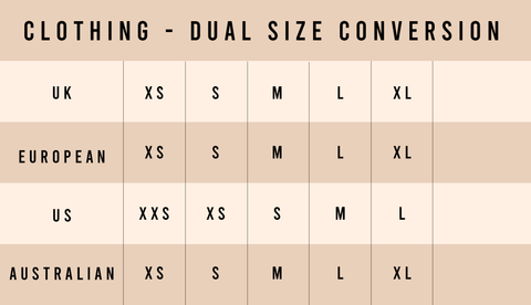 billy j size guide