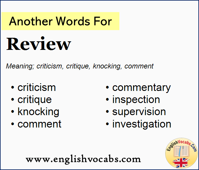 another word for review