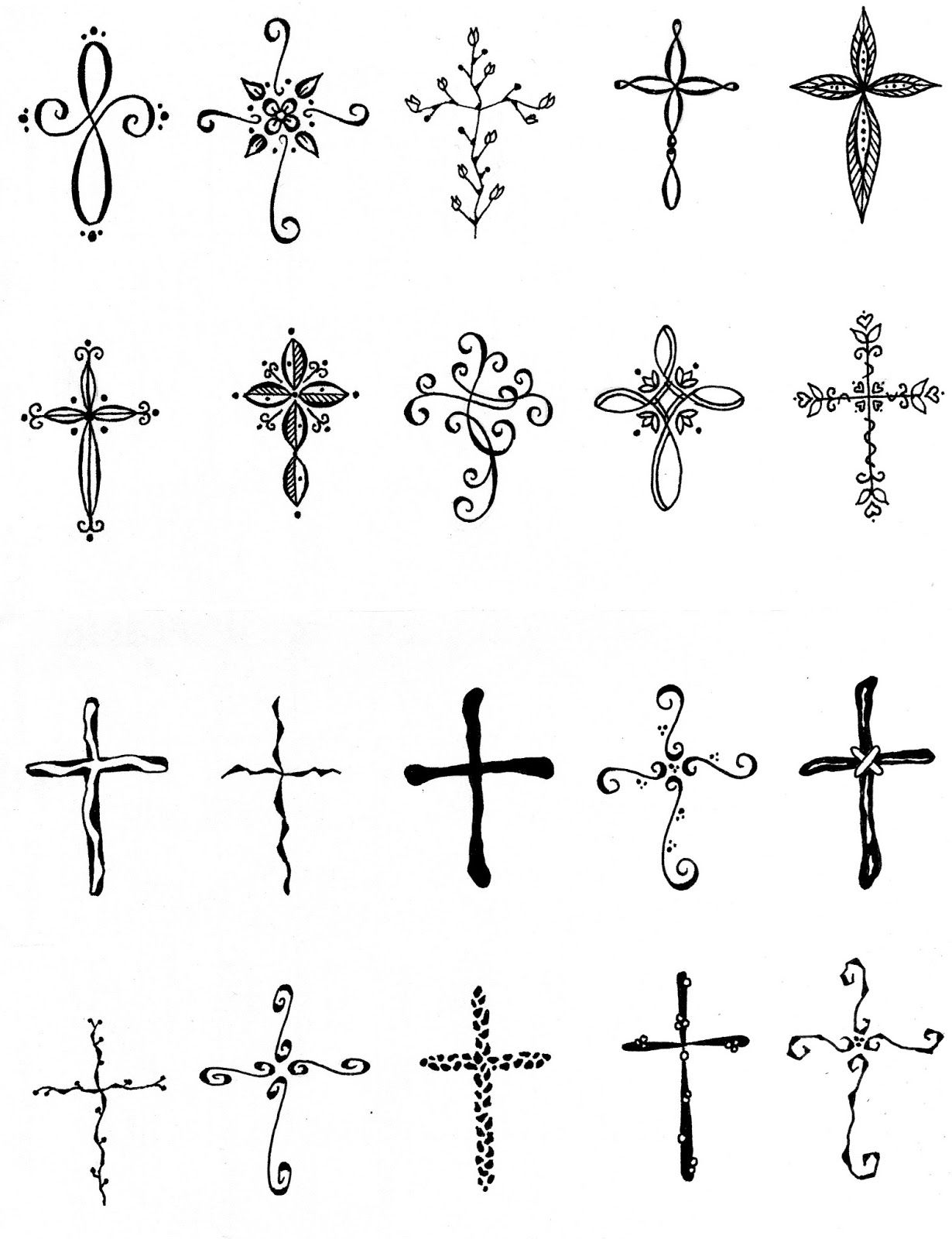 cross tattoo designs simple