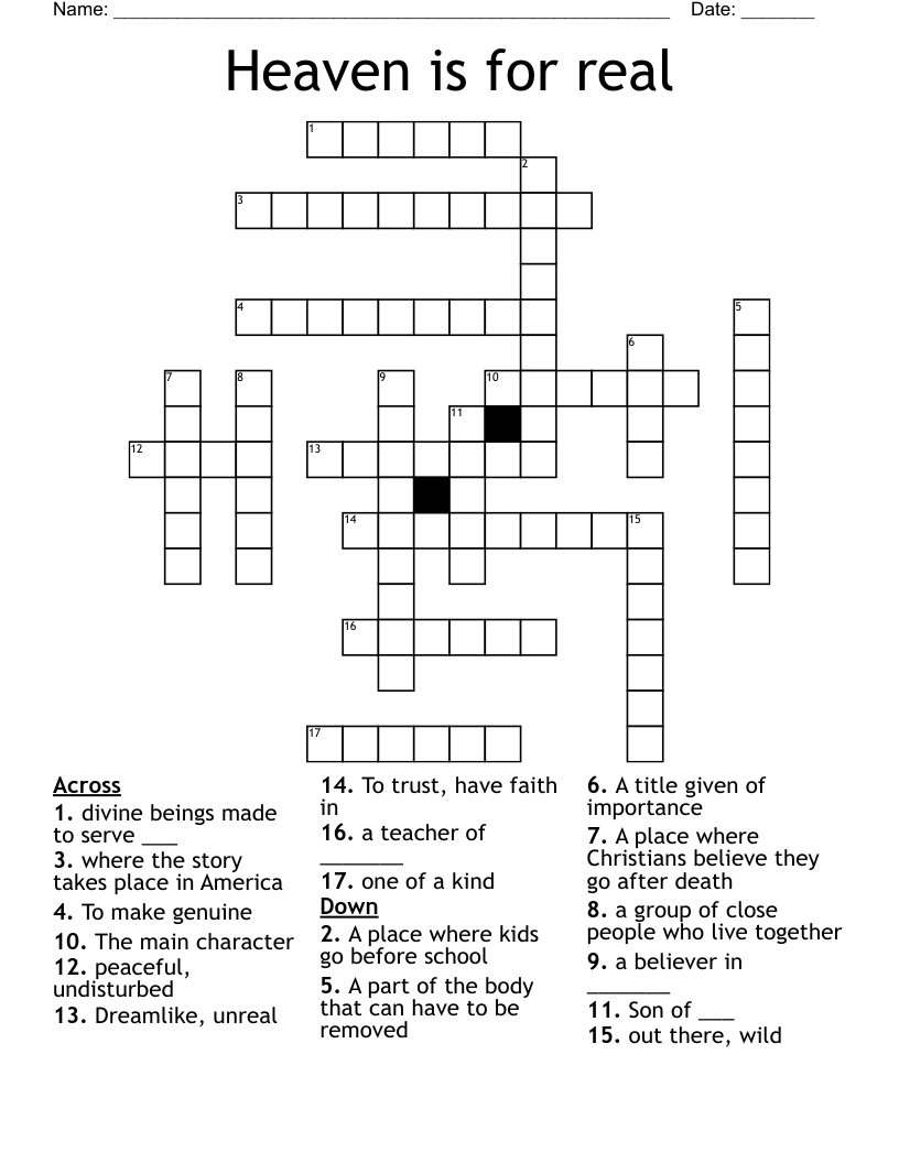 crossword clues crossword heaven