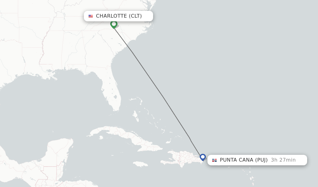 flights from clt to punta cana