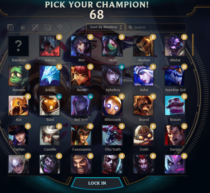 ahri champion select