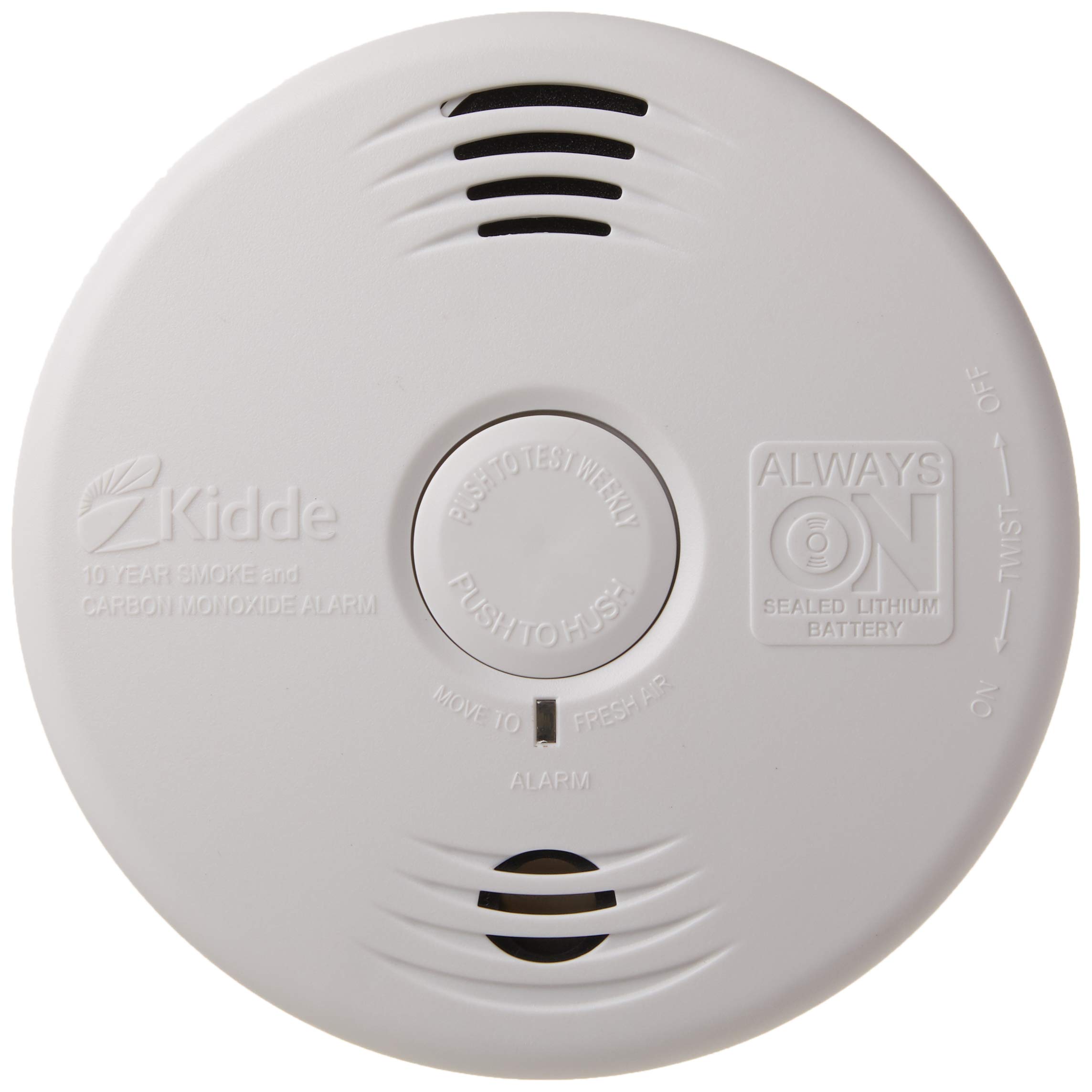 smoke and carbon monoxide detector 10 year battery