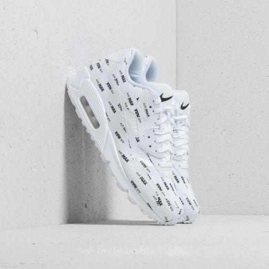 nike air max 90 premium white black