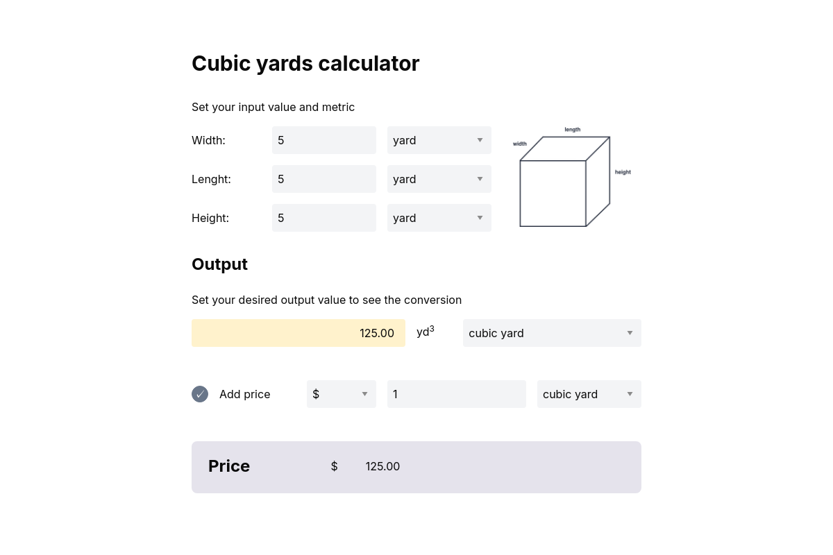 cubic meter to cubic yard converter