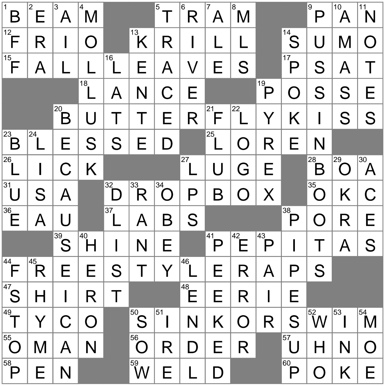 new town in 1948 crossword clue