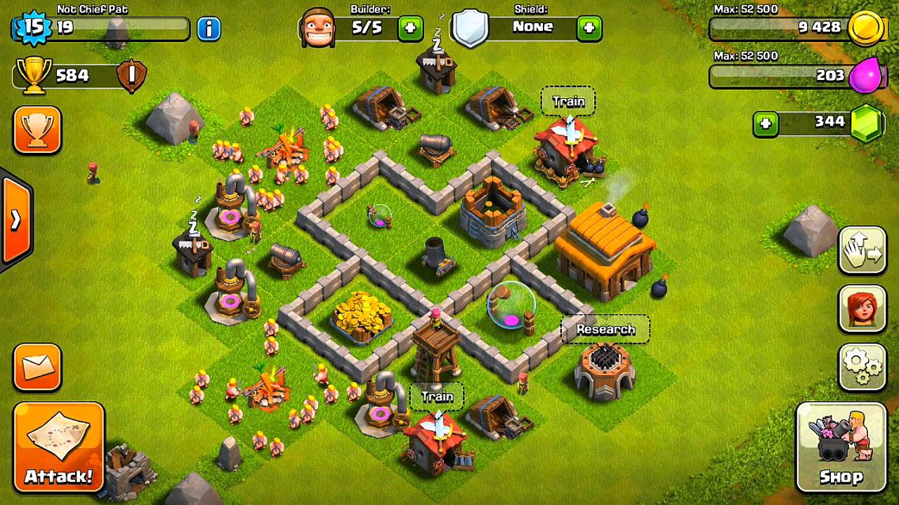 coc town hall base