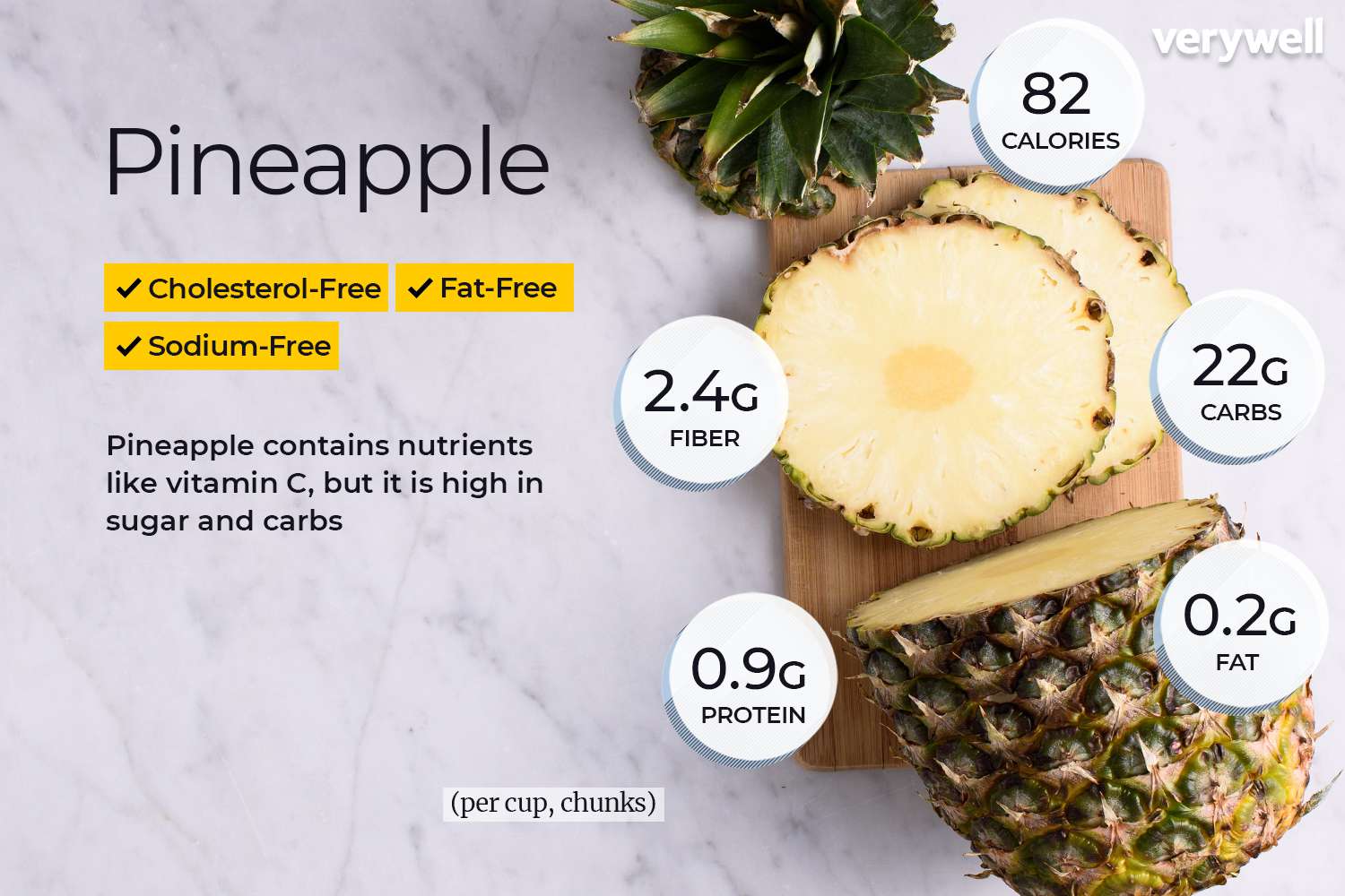 pineapple calories 100g