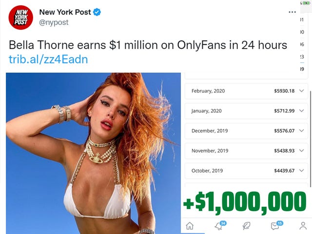 bella thorne onlyfans