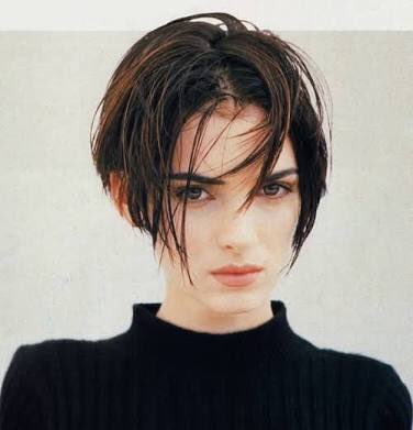 winona ryder short hair