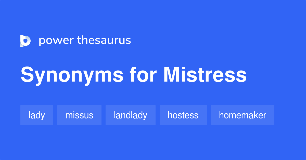 synonyms of mistress