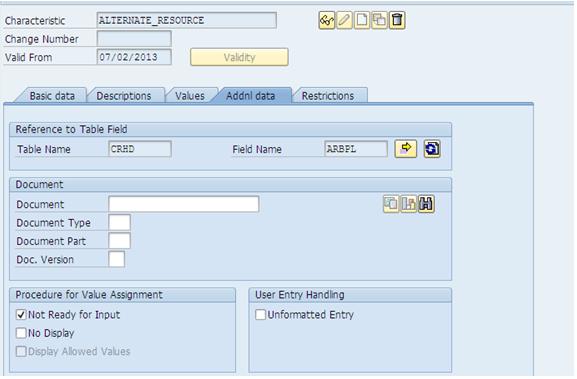 master recipe table in sap