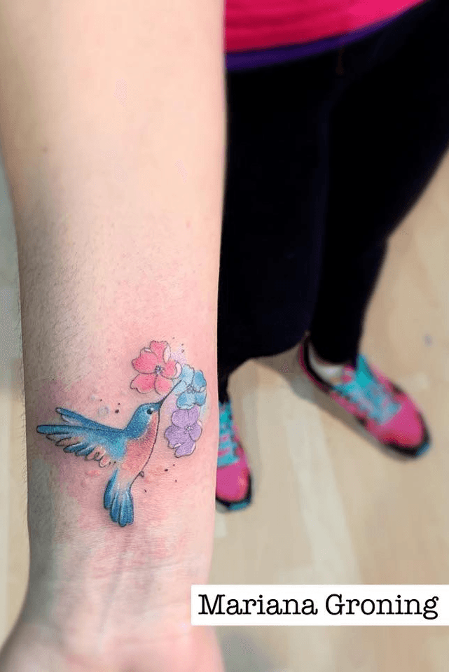 tatuajes pequeños en acuarela