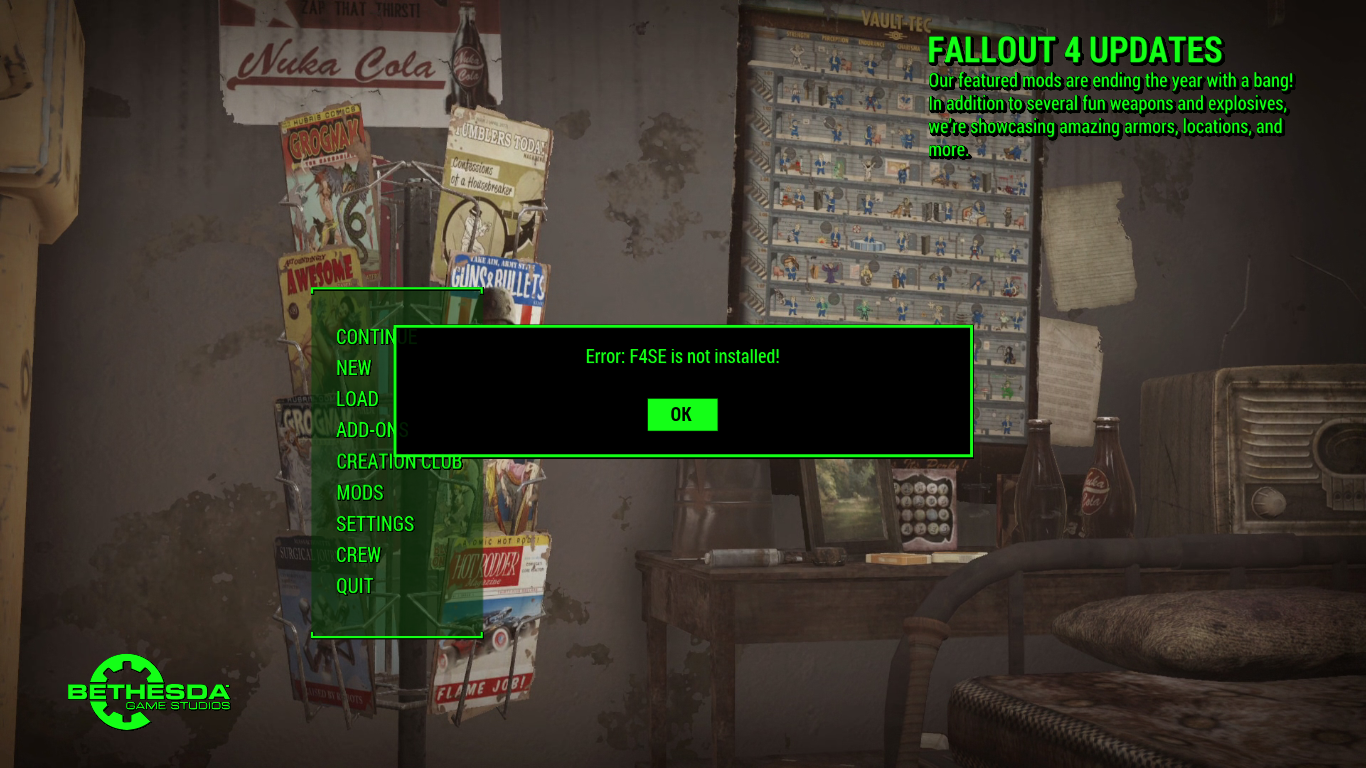 no f4se fallout 4