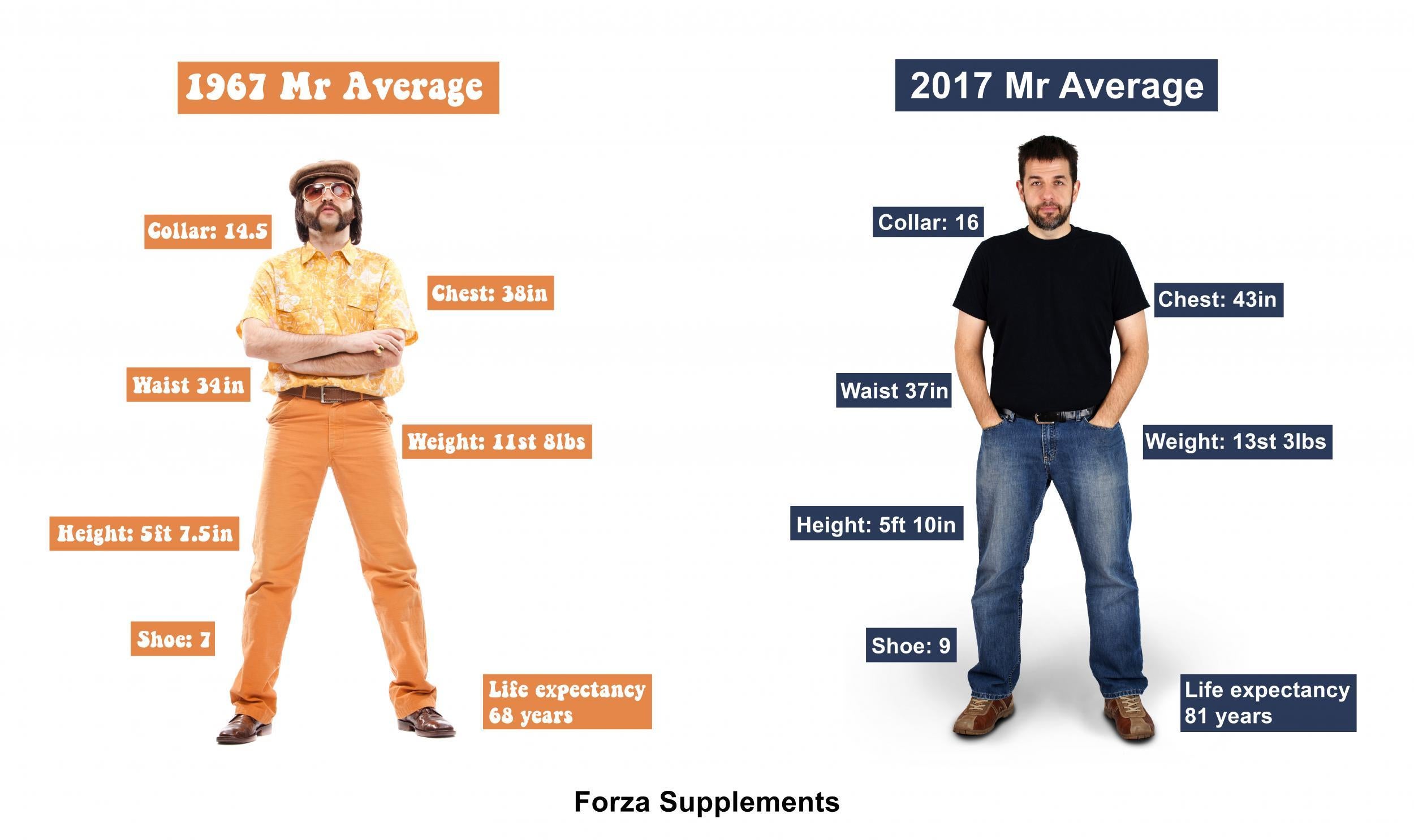 what is average size for a guy