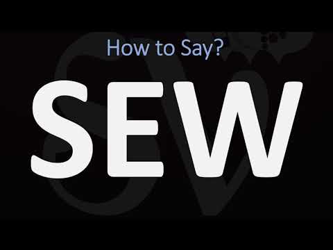 how to pronounce sewing