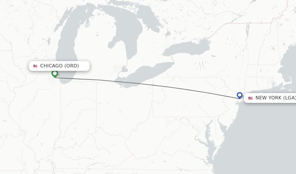 chicago to new york flight duration