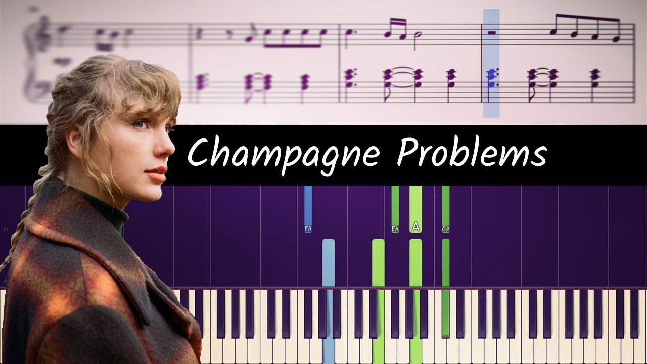 champagne problems chords piano taylor swift