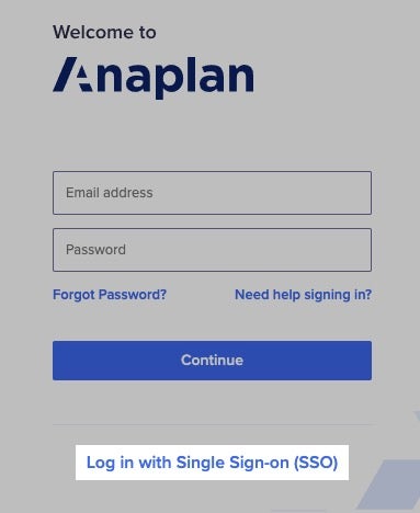 anaplan login