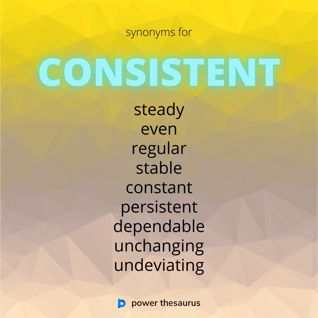 thesaurus for consistent