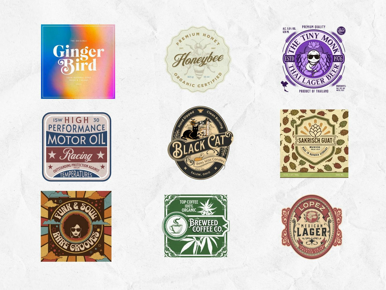 free label design templates