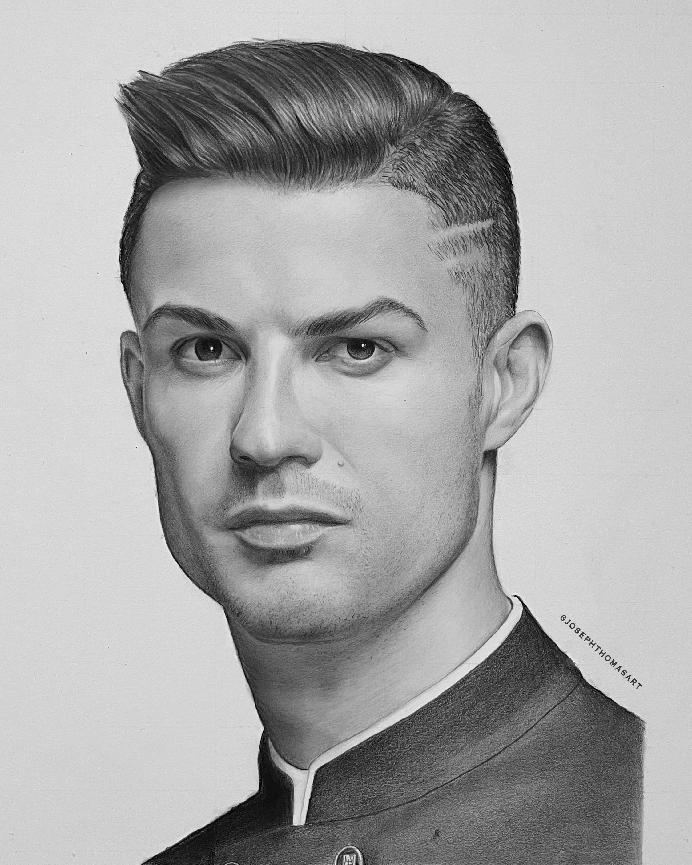 how to draw a ronaldo