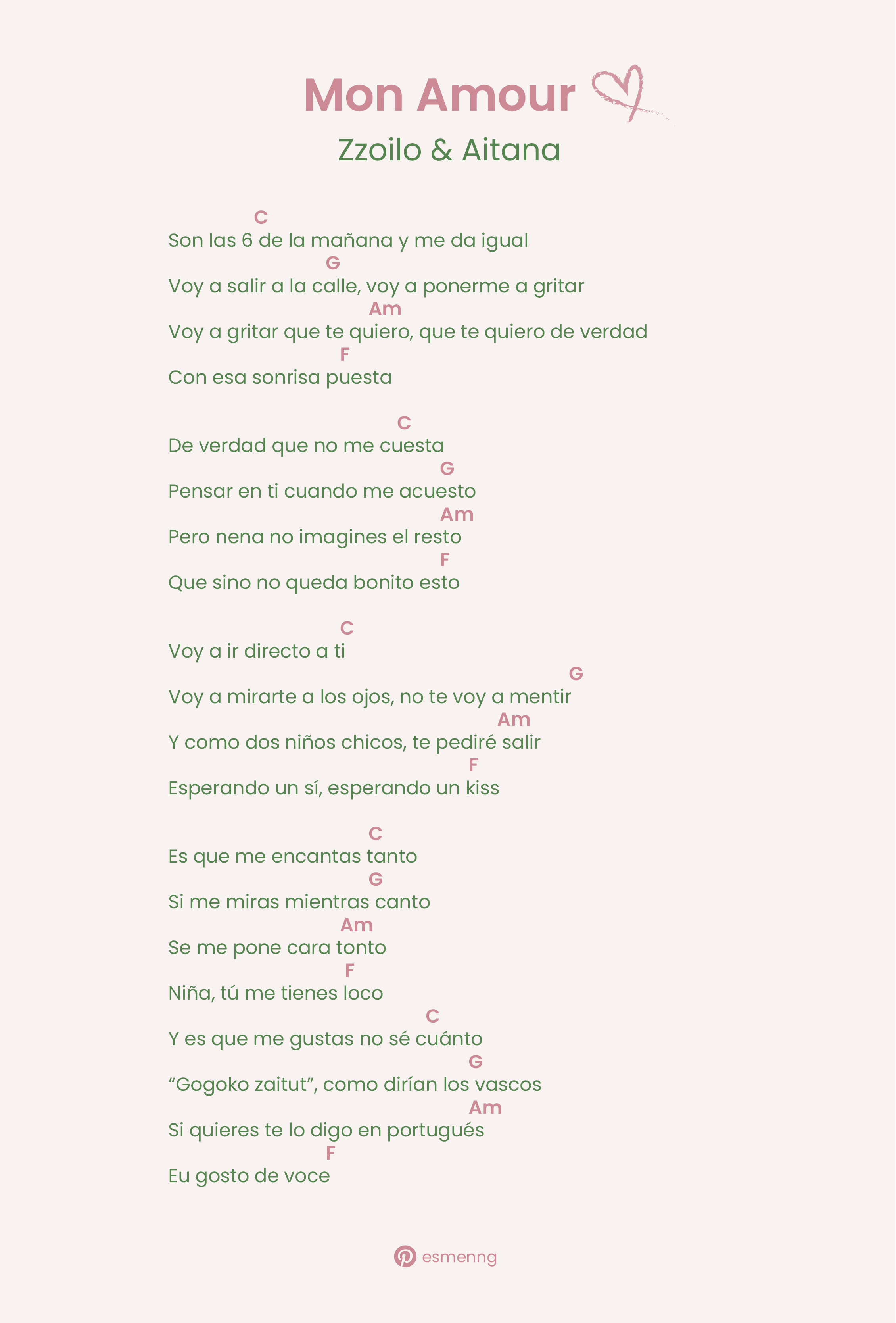 monamour letra