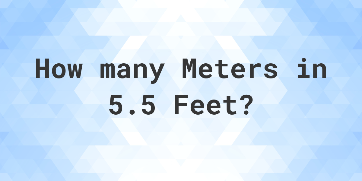 5.5feet in meters