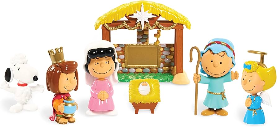 charlie brown nativity scene