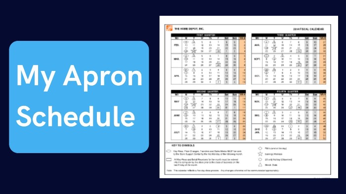 my apron schedule