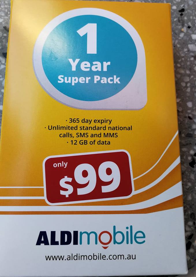 aldi mobile $99 12 month plan