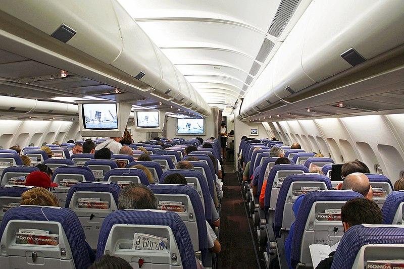 airbus industrie a340 500 iberia interior