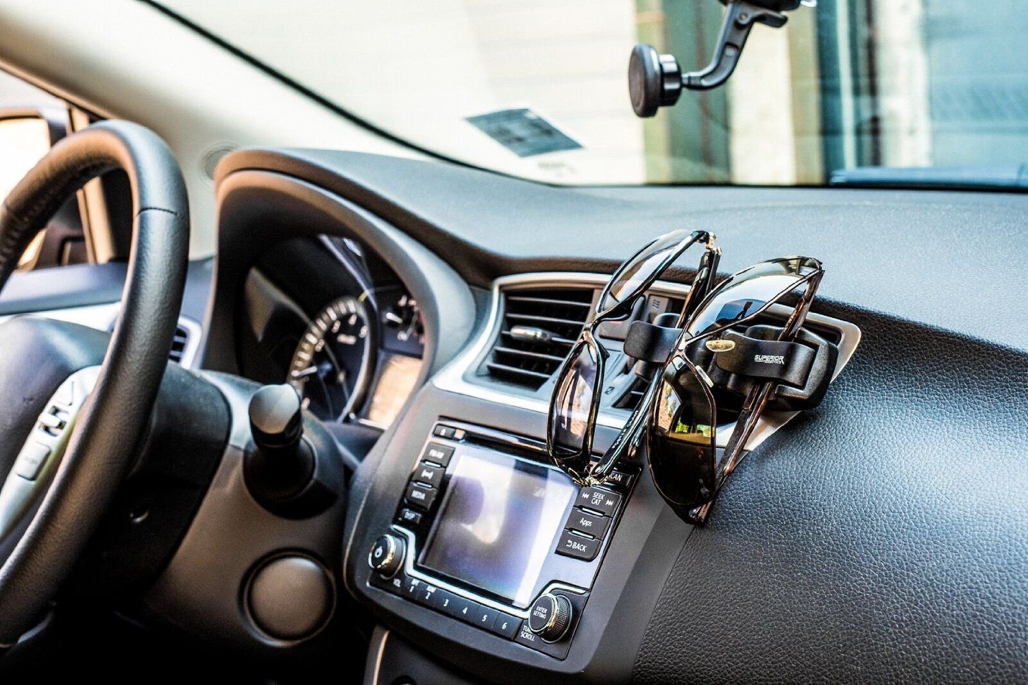 sunglasses holder in car