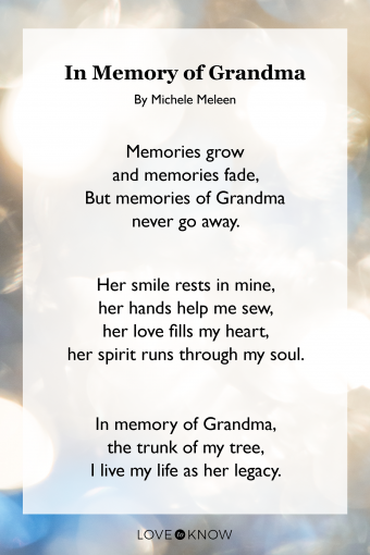 poem for grandmother who passed away