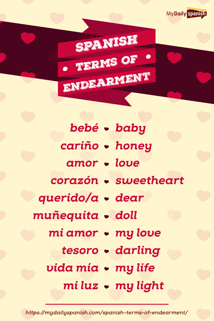 spanish names of endearment