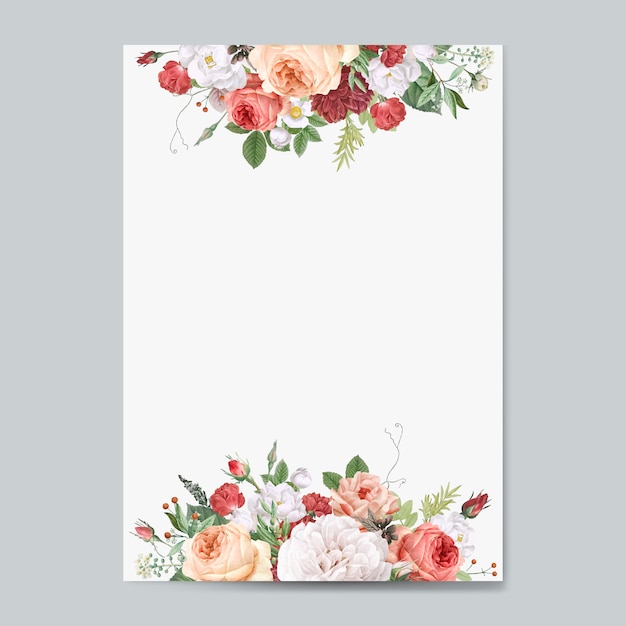 floral wedding invitation background hd