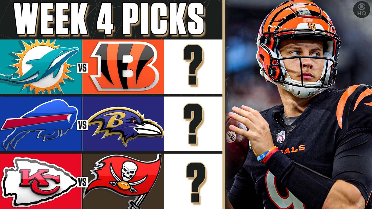 nfl week 4 expert picks