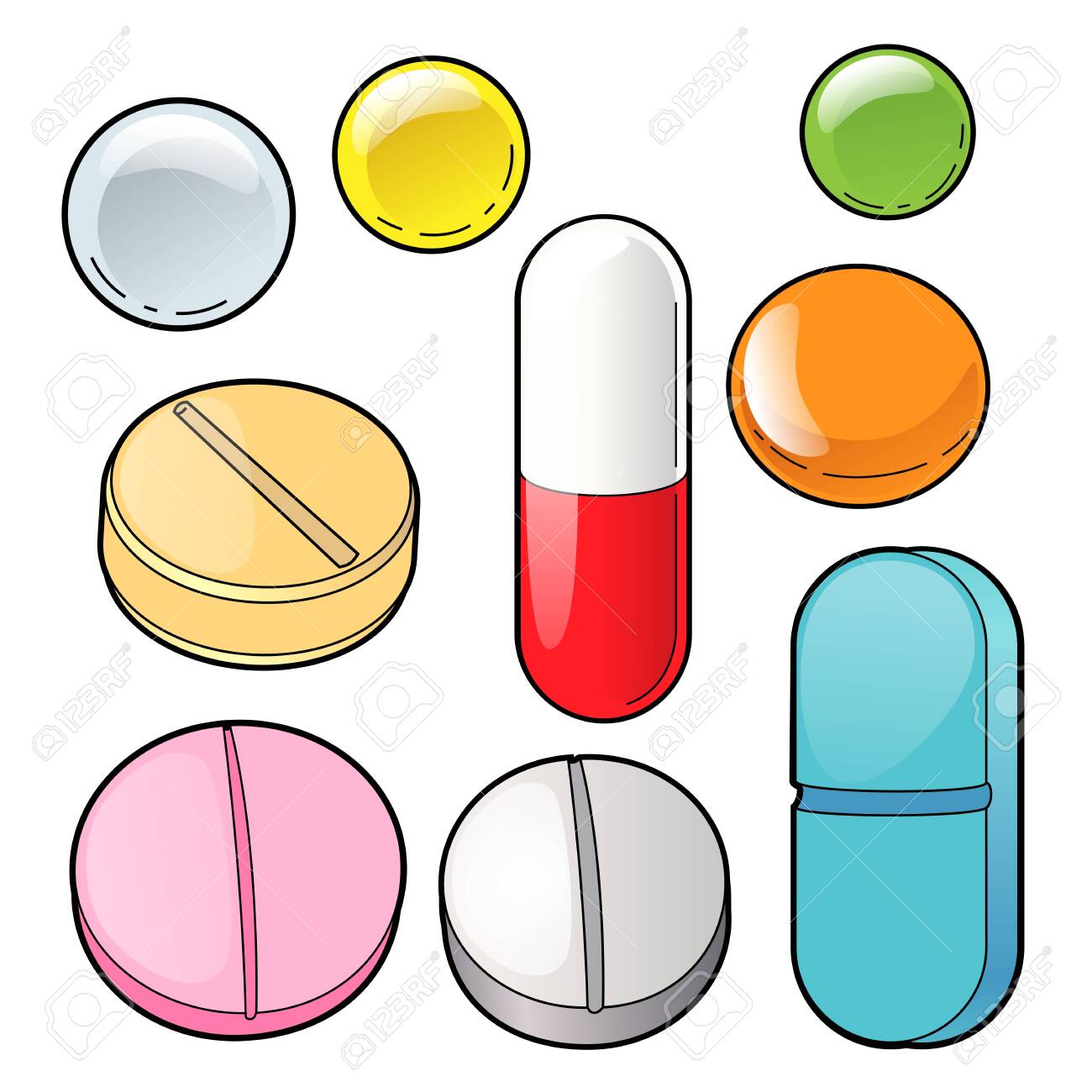 clip art pills