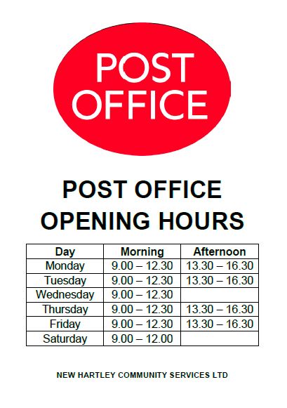 post office hours near me