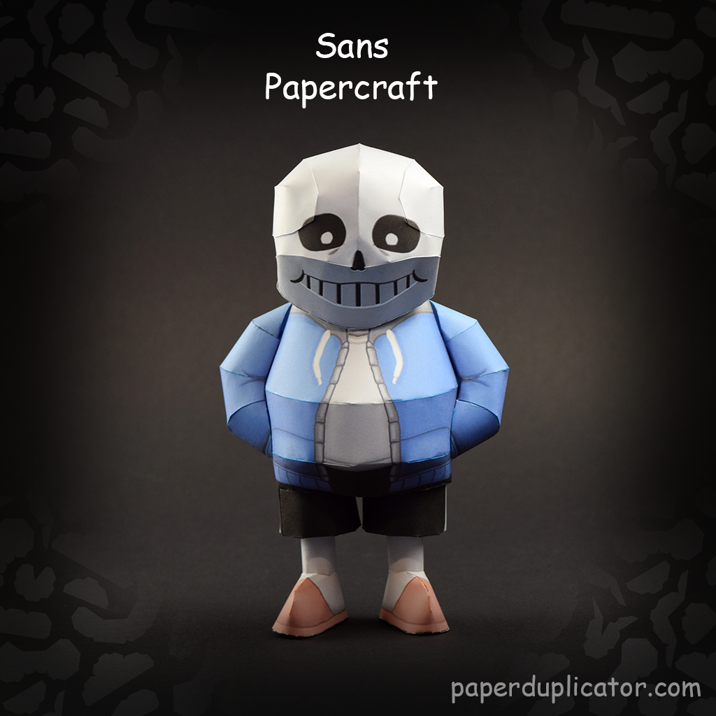 papercraft undertale sans