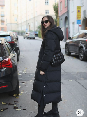 zara long puffer coat