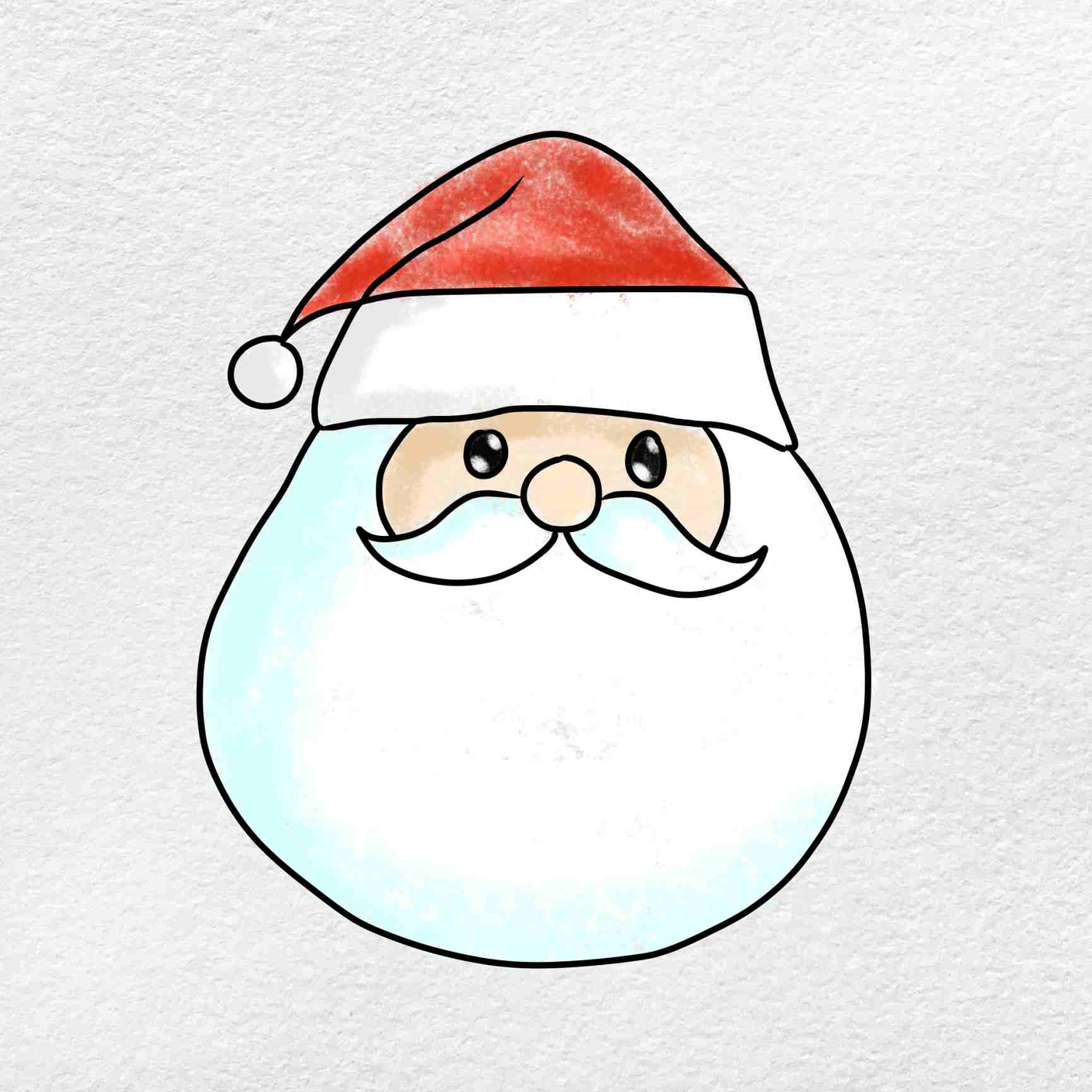 easy drawing santa claus