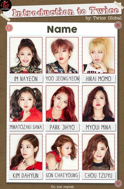 twice üyeleri isimleri